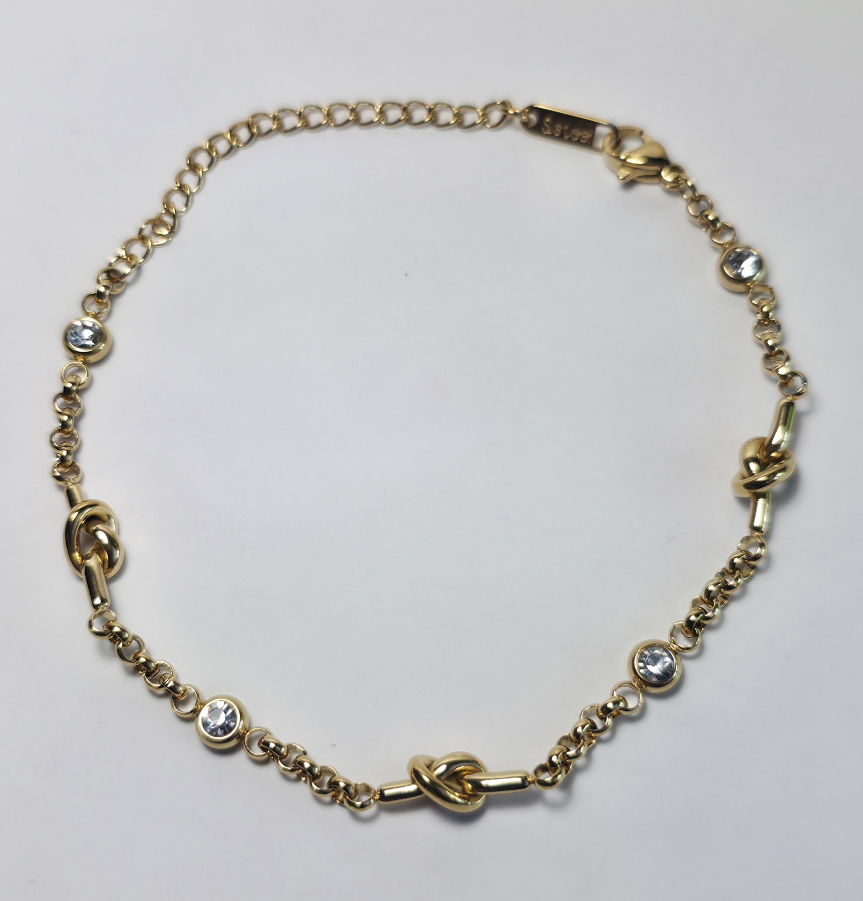 Pulsera romántica con circonita en blanco