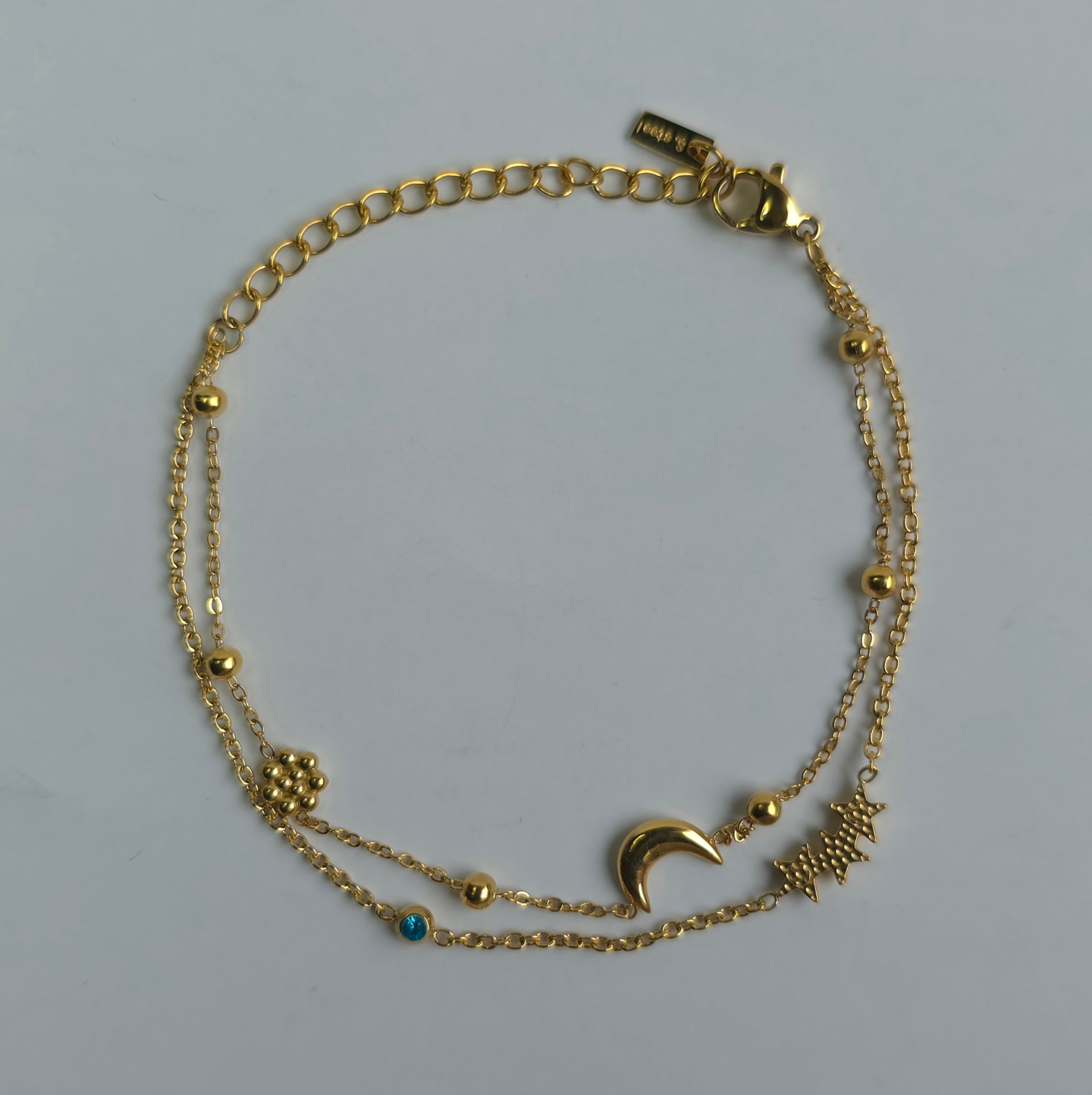 Pulsera Luna y Estrellas