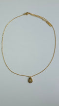 Collar con colgante redondo