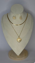 Conjunto collar y aros Sol & Luna