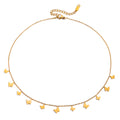 Collar con dijes de mariposa