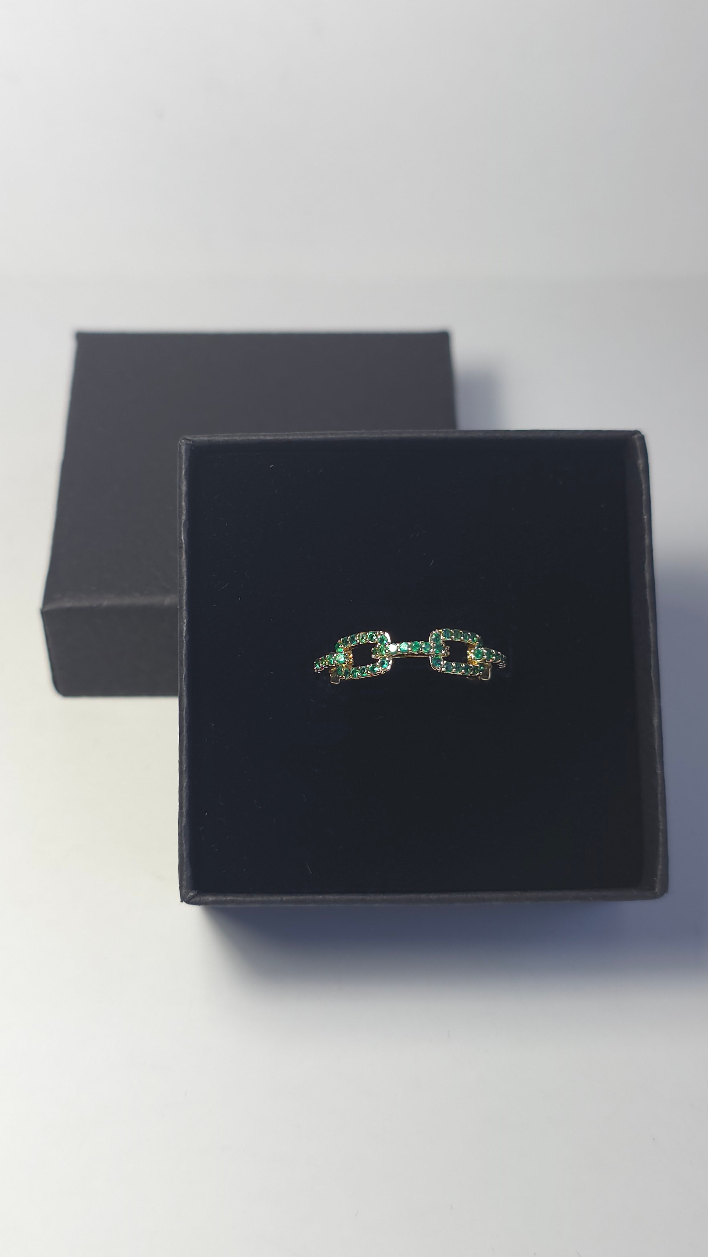 Anillos ajustables con circonita cúbica brillante